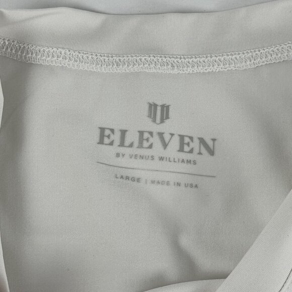 EleVen by Venus Williams NEW Peace Maker Tank White Women Lrg Activewear Tennis - Picture 5 of 9